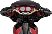 Thrashin Supply Co. Mid Bend 1 Inch Dia. Handlebars In Black For 1982-2024 Harley-Davidson