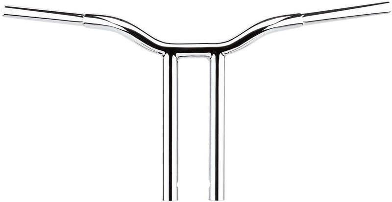 Kage Fighter Welded Straight-Riser Handlebar Chrome #LA-7337-10
