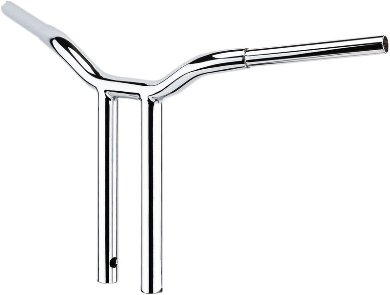 Kage Fighter Welded Straight-Riser Handlebar Chrome #LA-7337-10