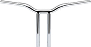 Kage Fighter Welded Straight-Riser Handlebar Chrome #LA-7337-14