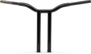 Kage Fighter Welded Straight-Riser Handlebar Black| Gloss