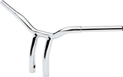 Kage Fighter Welded Bent-Riser Handlebar Chrome #LA-7338-10