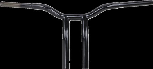 Kage Fighter Welded Bent-Riser Handlebar Black| Gloss