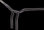 Kage Fighter Welded Bent-Riser Handlebar Black| Gloss #LA-7338-12B