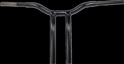 Kage Fighter Welded Bent-Riser Handlebar Black| Gloss