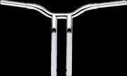 Kage Fighter Welded Bent-Riser Handlebar Chrome