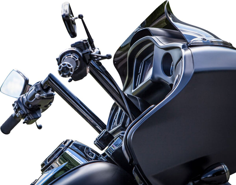 Khrome Werks Black 1 1/2 in. Buck 50 Ape Hanger Sharknose 12 in. Handlebar for 2015-2025 Harley-Davidson Touring Motorcycles