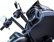 Khrome Werks Black 1 1/2 in. Buck 50 Ape Hanger Sharknose 12 in. Handlebar for 2015-2025 Harley-Davidson Touring Motorcycles