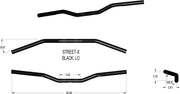 Street-X Handlebars - Rise 59 mm (2-3/8")