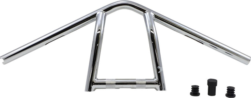 Burly Brand 9 Inch High Jim Handlebar In Chrome For Harley-Davidson 1982-2021 Mechanic & E-Throttle Models