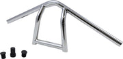 Burly Brand 9 Inch High Jim Handlebar In Chrome For Harley-Davidson 1982-2021 Mechanic & E-Throttle Models