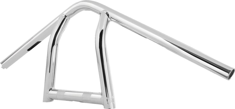 Burly Brand 11 Inch High Jim Handlebar In Chrome For Harley-Davidson 1982-2021 Mechanic & E-Throttle Models