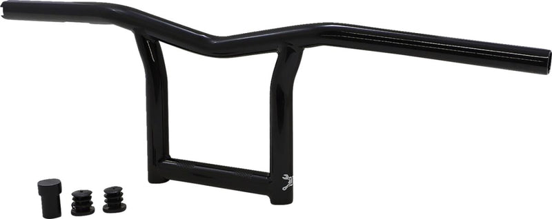 Burly Brand 8 Inch High Sid Handlebar In Black For Harley-Davidson 1982-2024 Harley-Davidson Including E-Throttle Models