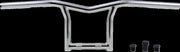 Burly Brand 8 Inch High Sid Handlebar In Chrome For Harley-Davidson 1982-2021 Mechanic & E-Throttle Models