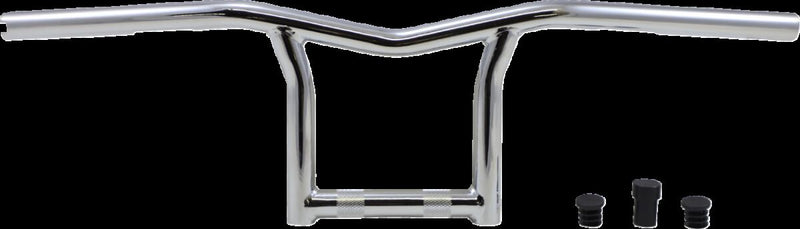 Burly Brand 8 Inch High Sid Handlebar In Chrome For Harley-Davidson 1982-2021 Mechanic & E-Throttle Models