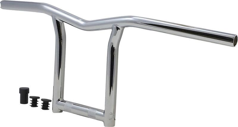 Burly Brand 10 Inch High Sid Handlebar In Chrome For Harley-Davidson 1982-2021 Mechanic & E-Throttle Models