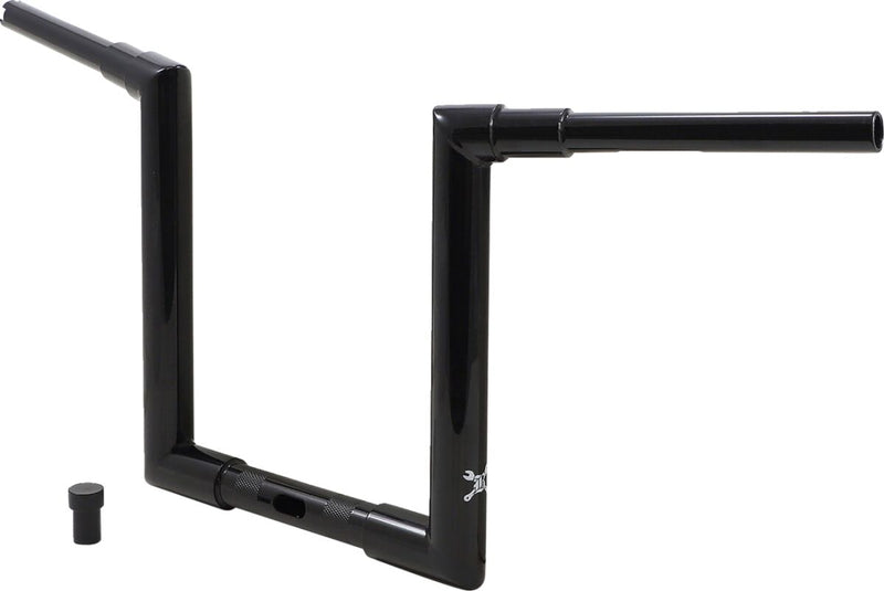 Burly Brand 12 Inch Jason Handlebar In Black For Harley-Davidson 2015-2023 FLTR Road Glide Models