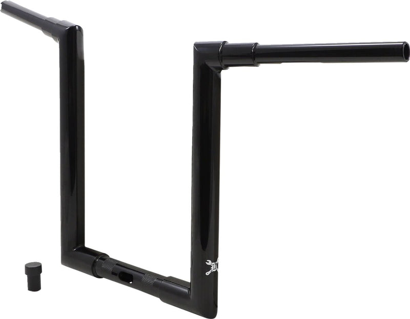 Burly Brand 1 1/2 Inch Jason 14 Inch Handlebar In Black For Harley-Davidson 2015-2023 FLTR Road Glide Models