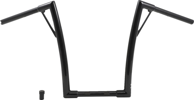 Burly Brand 1 1/4 Inch Louie 16 Inch Handlebar In Black For Harley-Davidson 1982-2023 Models