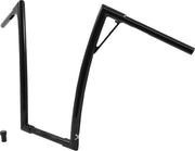 Burly Brand 1 1/4 Inch Louie 19 Inch Handlebar In Gloss Black For Harley-Davidson 1982-2023 Models