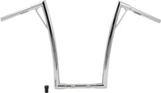 Burly Brand 1 1/4 Inch Louie 19 Inch Handlebar In Chrome For Harley-Davidson 1982-2023 Models