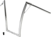 Burly Brand 1 1/4 Inch Louie 19 Inch Handlebar In Chrome For Harley-Davidson 1982-2023 Models