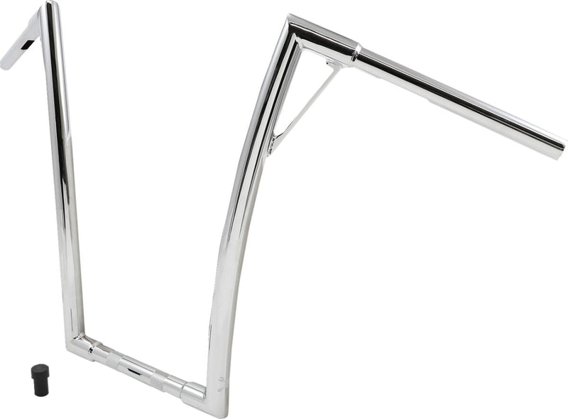 Burly Brand 1 1/4 Inch Louie 19 Inch Handlebar In Chrome For Harley-Davidson 1982-2023 Models