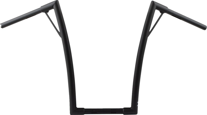 Burly Brand 19 Inch King Louie Ape Hangers In Matt Black For Harley-Davidson Models With Electronic Throttle & Cable Throttle