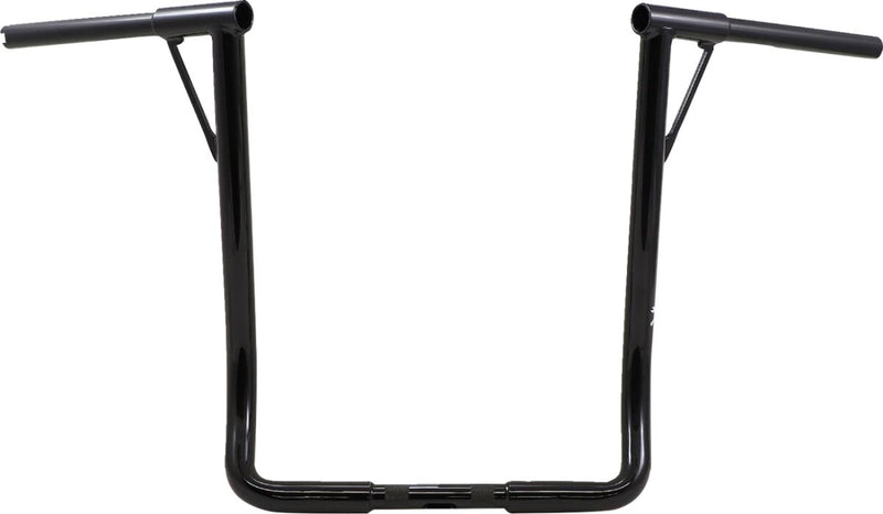 Burly Brand 19 Inch Louise B Ape Hanger Handlebar In Black For 2008-2024 Electra Glide & 2008-2023 Street Glide With Batwing Fairing