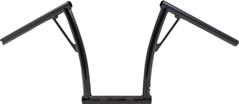 Burly Brand 1 Inch Viejo Handlebar With 13 Inch Rise In Black For Harley-Davidson 1982-2023 Models With Mechanical & E-Throttle (Excl. 88-11 Springers) With 1 Inch Inlet Diameter Risers