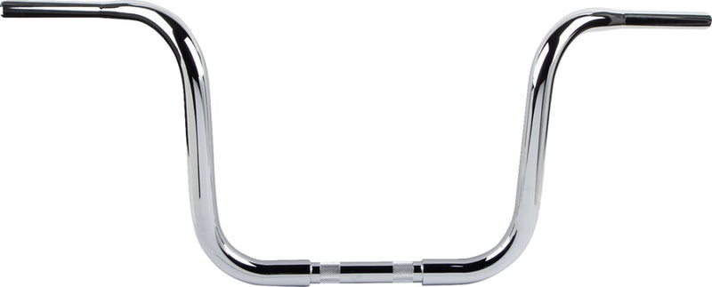 Burly Brand 12 Inch Gorilla Ape Hanger Handlebars In Chrome For Harley-Davidson 1982-2023 Models With Mechanical & E-Throttle (Excl. 88-11 Springers) With 1 Inch Inlet Diameter Risers