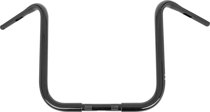Burly Brand 16 Inch Gorilla Ape Hanger Handlebars In Gloss Black For Harley-Davidson 1982-2023 Models With Mechanical & E-Throttle (Excl. 88-11 Springers) With 1 Inch Inlet Diameter Risers