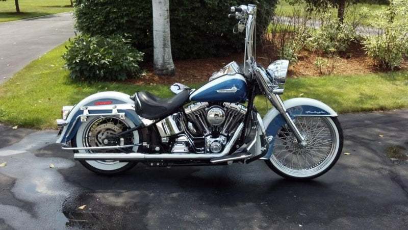 Burly Brand 16 Inch Gorilla Ape Hanger Handlebars In Chrome For Harley-Davidson 1982-2023 Models With Mechanical & E-Throttle (Excl. 88-11 Springers) With 1 Inch Inlet Diameter Risers