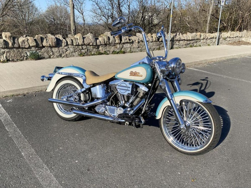 Burly Brand 16 Inch Gorilla Ape Hanger Handlebars In Chrome For Harley-Davidson 1982-2023 Models With Mechanical & E-Throttle (Excl. 88-11 Springers) With 1 Inch Inlet Diameter Risers