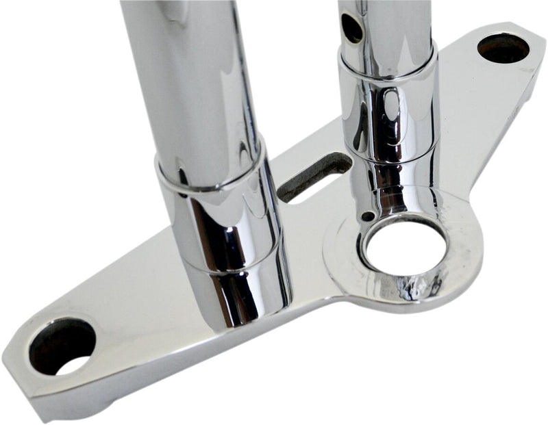 LA Choppers (1-1/2 Inch) Riser For (1-1/2 Inch) Handlebars In Natural For Universal Fitment Chrome #LA-7413-52
