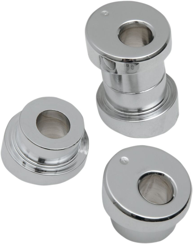 LA Choppers Ten Degree Triple Tree Riser Angle Adaptors in Chrome For Most 1984-2017 FXD/FXST/FLST And 1986-2003 XL Models (Except 2000-2007 FXSTD, 2008-2012 FXDB)