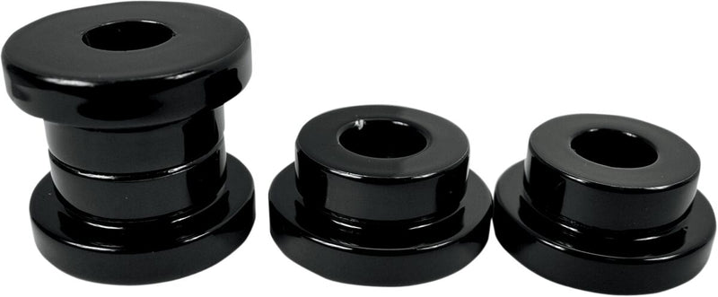 La Choppers Solid Riser Bushings in Black For 1991-2017 Dyna, 1984-2017 Softail & 1984-2003 Sportster Models