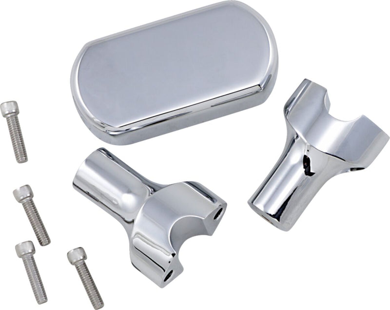 Solid Handlebar Riser & Top Clamp Kit Dyna,
Softail,
Sportster
