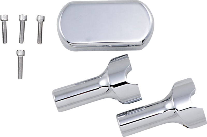 Solid Handlebar Riser & Top Clamp Kit Dyna,
Softail,
Sportster
