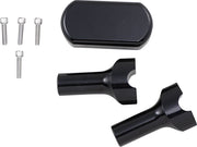 Solid Handlebar Riser & Top Clamp Kit Dyna,
Softail,
Sportster