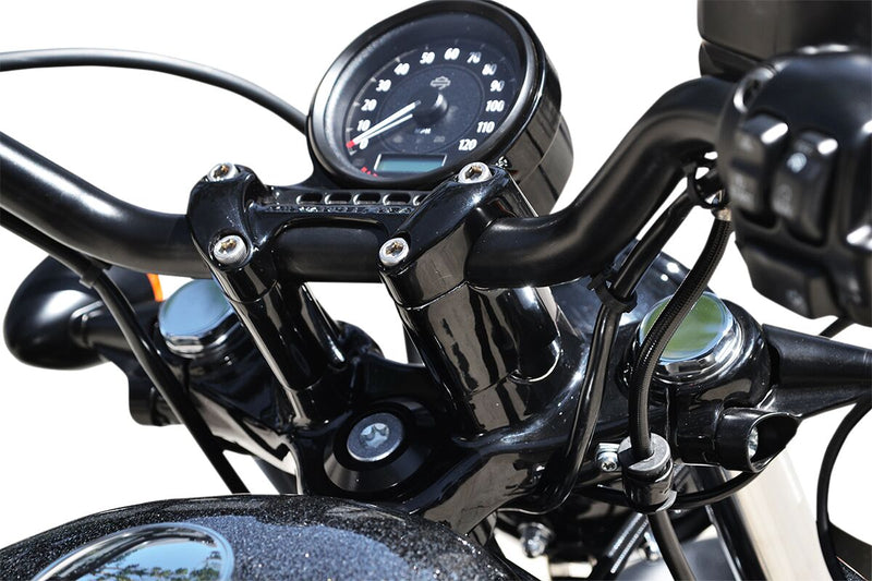 LA Choppers 2 Inch Riser Extensions in Black For 2010-2022 Sportsters With Integrated Risers