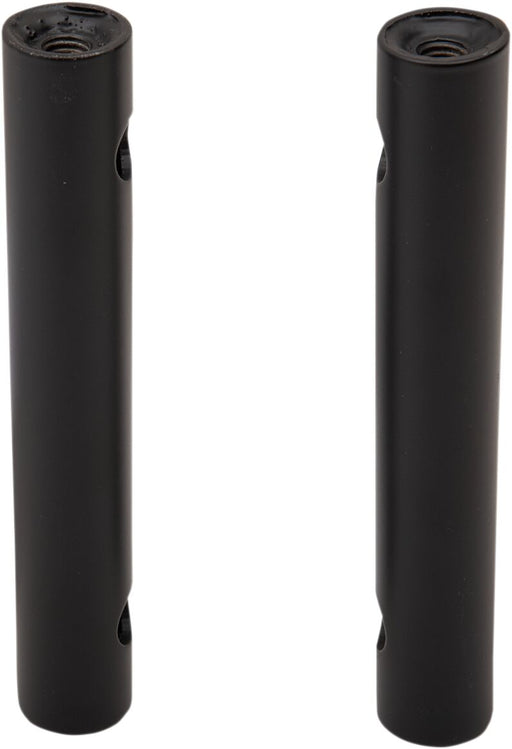 LA Choppers 8 Inch Kage Fighter Risers in Matt Black Black| Flat
