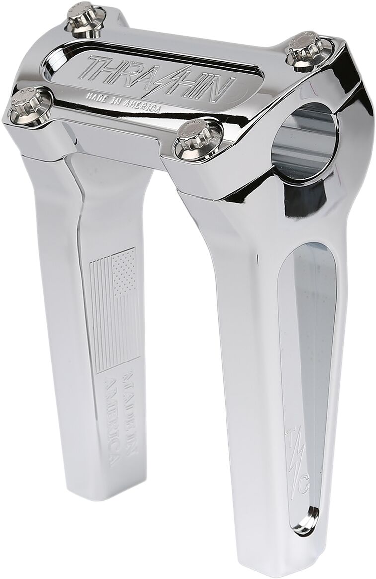 Thrashin Supply Co. 6 Inch Straight OG Handlebar Riser In Chrome