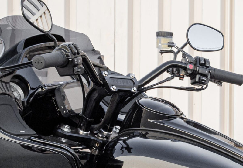 Thrashin Supply Co. 6.5 Inch Tall Pullback OG Handlebar Riser In Black