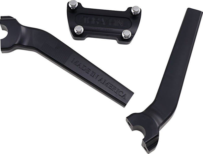 Thrashin Supply Co. 9.5 Inch Tall Pullback OG Handlebar Riser In Black
