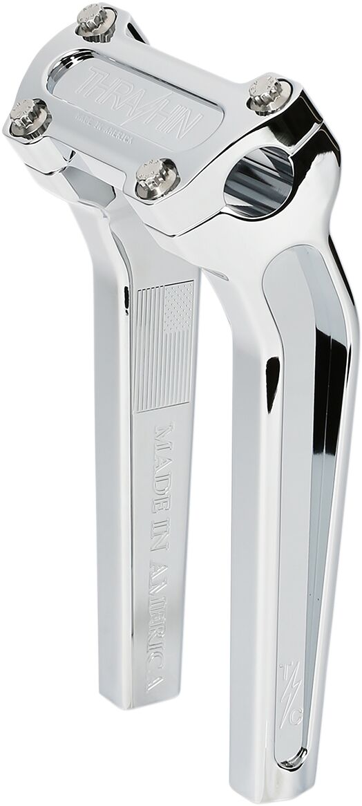 Thrashin Supply Co. 9.5 Inch Tall Pullback OG Handlebar Riser In Chrome