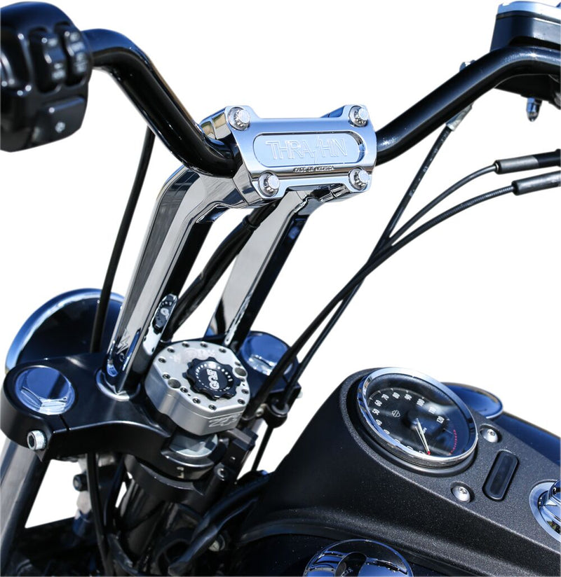 Thrashin Supply Co. 9.5 Inch Tall Pullback OG Handlebar Riser In Chrome