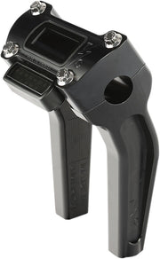 Thrashin Supply Co. 6.5 Inch Tall Pullback Handlebar Riser In Black With Gauge Cut Out