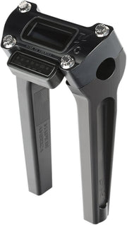 Thrashin Supply Co. 8 Inch Straight Handlebar Riser With Gauge Cut Out In Black