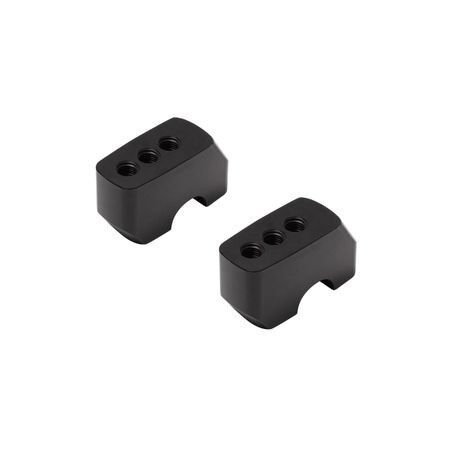 S&S Cycle Handlebar Risers Black 6061-T6 Aluminium Kit